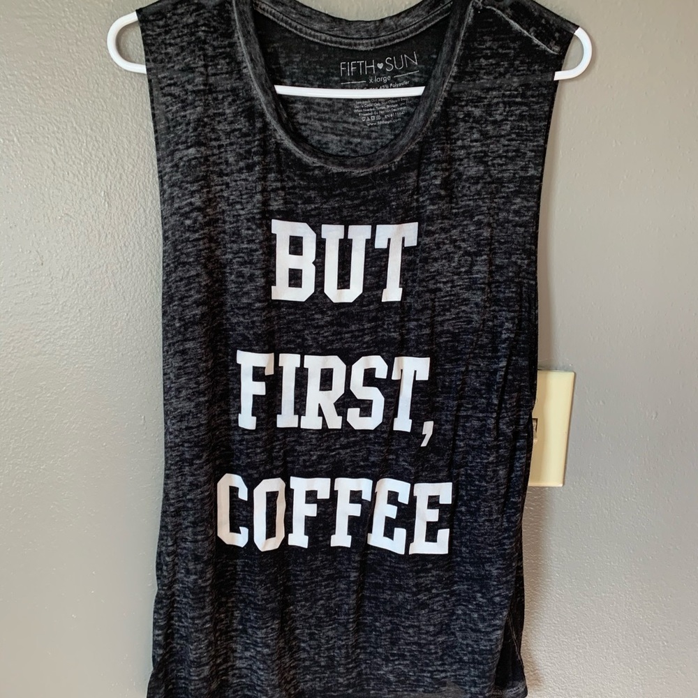 But first, coffee tank